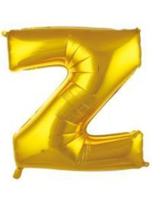 Eğlence Marketi 34 Inç 76 cm Altın Folyo Harf Balon Z