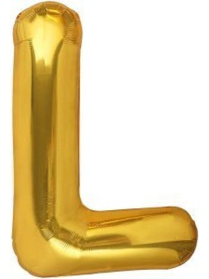 Eğlence Marketi 30 Inç 70 cm Altın Folyo Harf Balon L