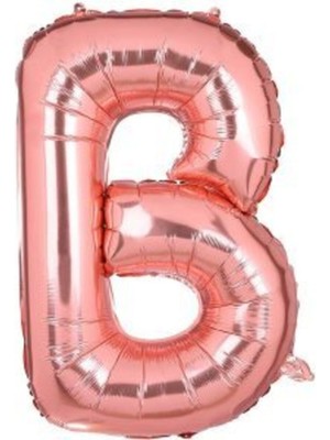 Eğlence Marketi 34 Inç 80 cm Rose Gold Folyo Rakam Balon B