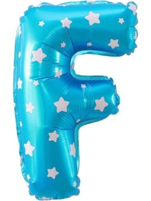 Eğlence Marketi 16 Inç 35 cm Mavi Folyo Harf Balon F