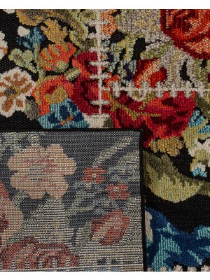 Madame Coco Feron Halı - 80x150 cm - Siyah