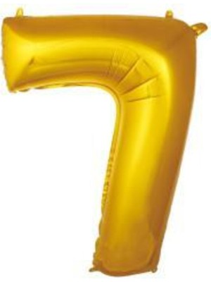Eğlence Marketi Folyo Rakam Balon 76 cm Altın 7