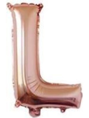 Eğlence Marketi 40 Inç 100 cm Rose Gold Folyo Harf Balon L