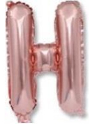 Eğlence Marketi 40 Inç 100 cm Rose Gold Folyo Harf Balon H