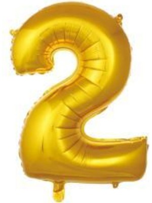 Eğlence Marketi 40 Inç 100 cm Altın Folyo Rakam Balon 2