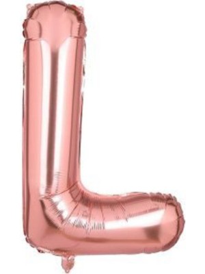 Eğlence Marketi 34 Inç 80 cm Rose Gold Folyo Rakam Balon L