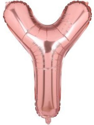 Eğlence Marketi 34 Inç 80 cm Rose Gold Folyo Rakam Balon Y