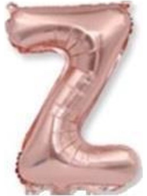 Eğlence Marketi 40 Inç 100 cm Rose Gold Folyo Harf Balon Z