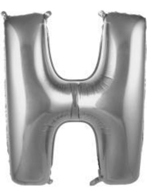Eğlence Marketi 34 Inç 76 cm Gümüş Folyo Harf Balon H