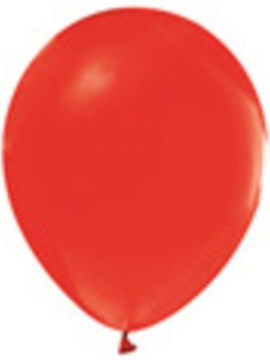 Eğlence Marketi 12 Inç Standart Boy Pastel Balon 50 Adet Kırmızı