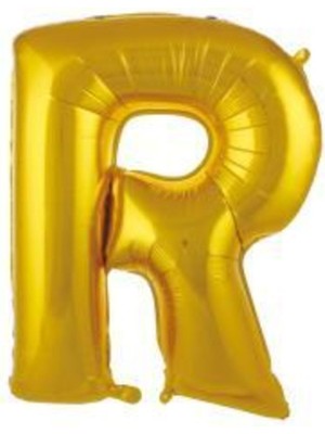 Eğlence Marketi 34 Inç 76 cm Altın Folyo Harf Balon R
