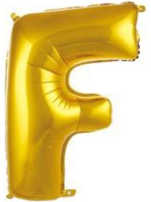 Eğlence Marketi 34 Inç 76 cm Altın Folyo Harf Balon F