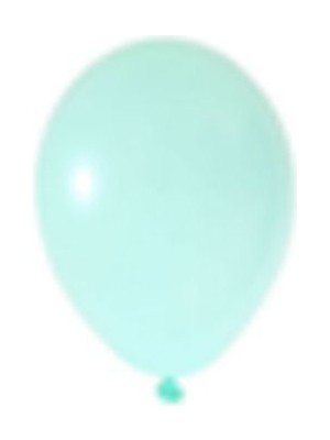 Eğlence Marketi 5 Inç Küçük Boy Pastel Balon Su Yeşili 100 Adet