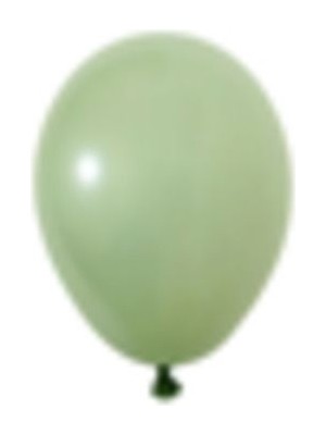 Eğlence Marketi 5 Inç Küçük Boy Pastel Balon Küf Yeşili 100 Adet