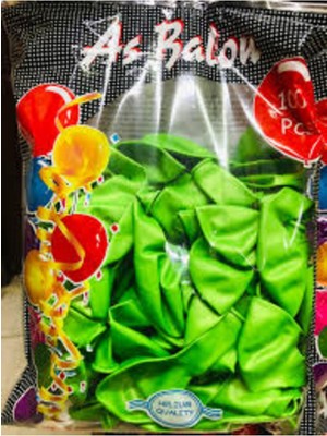 Eğlence Marketi 100 Adet Açık Yeşil Balon