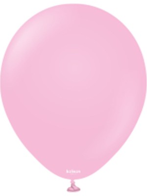 Eğlence Marketi 12 Inç Standart Boy Pastel Balon Şeker Pembe 100 Adet