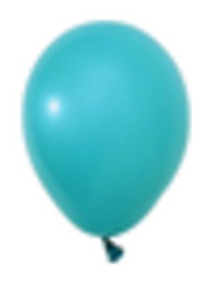 Eğlence Marketi 5 Inç Küçük Boy Pastel Balon Turkuaz 100 Adet