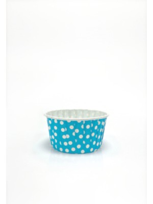 Eğlence Marketi Dolphin Muffin Kek Kapsülü Açık Mavi Puantiye Xl 50 Adet