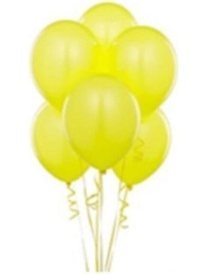 Eğlence Marketi 12 Inç Standart Boy Pastel Balon Sarı 100 Adet