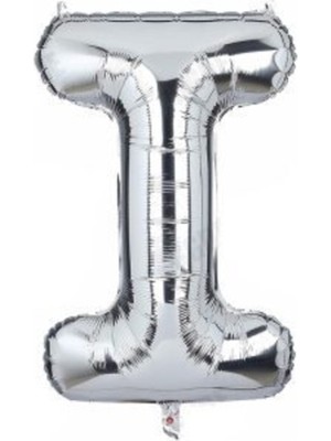 Eğlence Marketi 30 Inç 70 cm Gümüş Folyo Harf Balon I