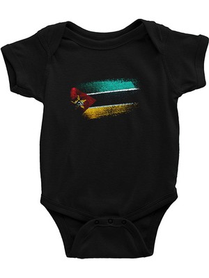 Darkhane Mozambik - Mozambique Siyah Unisex Bebek Body - Zıbın