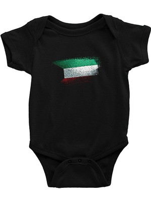 Darkhane Kuveyt - Kuwait Siyah Unisex Bebek Body - Zıbın