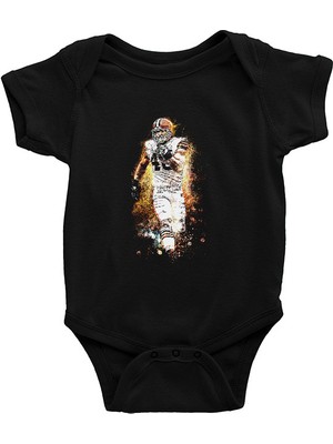 Darkhane Amerikan Futbolu - American Football Siyah Unisex Bebek Body - Zıbın