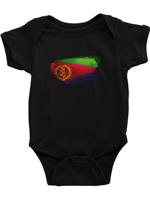 Darkhane Eritre - Eritrea Siyah Unisex Bebek Body - Zıbın