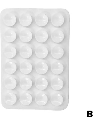 Ceymstech 3m Yapışkanlı Vakumlu Silikon Telefon Yapıştırıcı Beyaz Renk Iphone ve Android