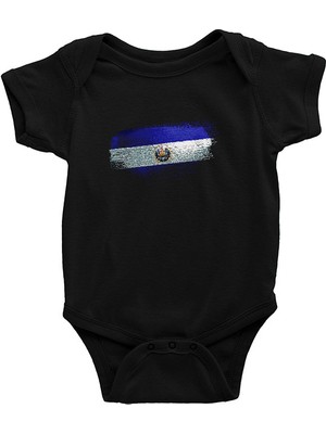 Darkhane El Salvador Siyah Unisex Bebek Body - Zıbın