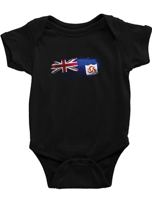 Darkhane Anguilla Siyah Unisex Bebek Body - Zıbın