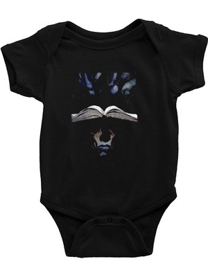 Darkhane Kreatif Kitap Tasarım Siyah Unisex Bebek Body - Zıbın