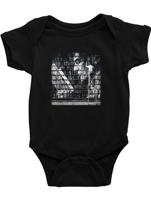 Darkhane Kütüphaneci Siyah Unisex Bebek Body - Zıbın