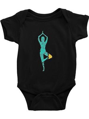 Darkhane Yoga Siyah Unisex Bebek Body - Zıbın