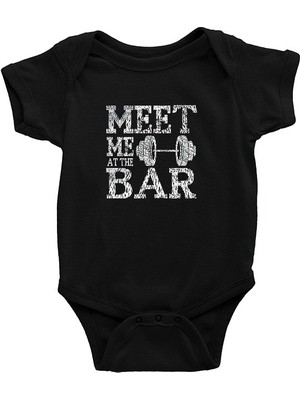 Darkhane Halter Siyah Unisex Bebek Body - Zıbın