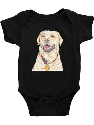 Darkhane Şampiyon Labrador Siyah Unisex Bebek Body - Zıbın