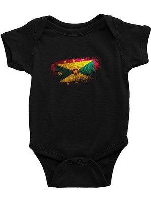 Darkhane Grenada Siyah Unisex Bebek Body - Zıbın