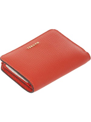 Tergan  Turuncu Hakiki Deri Kadın Cüzdan - S1CB00005812-U8G