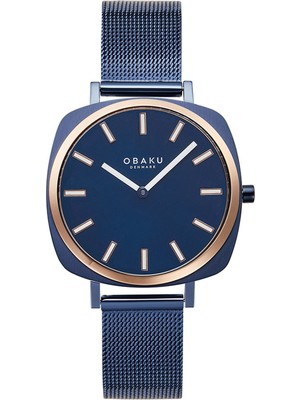 Obaku Denmark V296LXSLML Quartz Hası Lacivert Safir Cam 32 mm Kadın Kol Saati