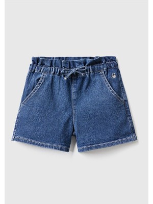 Benetton Kız Çocuk Denim Çocuk Şort 4XA2G900Q-24Y-003