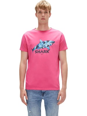 Bad Bear Shark 0 Yaka Erkek Tshirt - Fusya