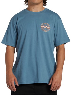 Billabong Rotor Diamond Tees Erkek Mavi Tişört