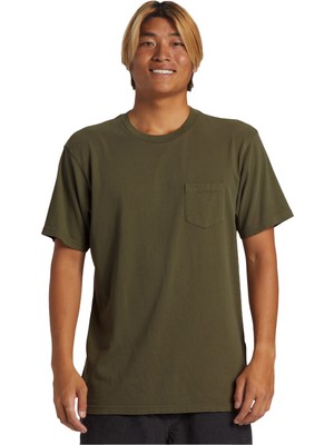 Quiksilver Salt Water Pkt Swp Erkek Yeşil Tişört