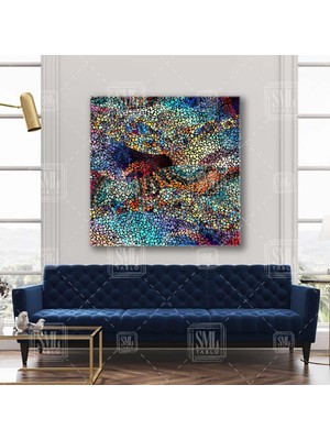 SML Tablo Seramik Moden Mozaik Sanatı Tiles Art Kare Kanvas Tablo