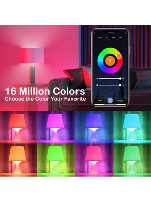 Xiyu Shop 5W Tarzı Rgb LED Bluetooth Lamba Akıllı Ampul E27 12W Bluetooth Hoparlör Müzik Ampul Akıllı Lamba App Kontrolü Kısılabilir Ampul Rgb Dekor Işık (Yurt Dışından)