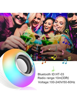 Xiyu Shop 5W Tarzı Rgb LED Bluetooth Lamba Akıllı Ampul E27 12W Bluetooth Hoparlör Müzik Ampul Akıllı Lamba App Kontrolü Kısılabilir Ampul Rgb Dekor Işık (Yurt Dışından)