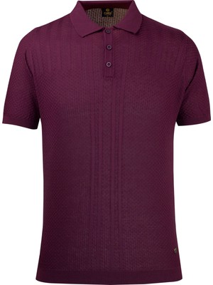 Çizgi Triko Erkek Yazlık Triko Polo Yaka Regular Kalıp