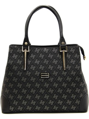 Silver & Polo Siyah Platin  - Siyah SP667 Kadın El Çantası