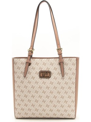 Silver & Polo Pembe - Somon SP1096 Kadın Omuz Çantası