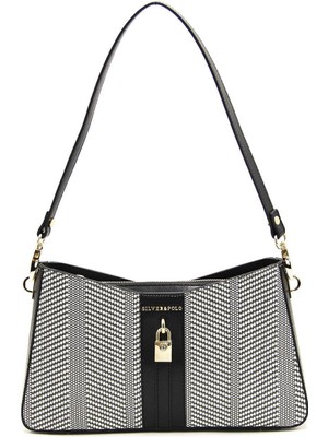 Silver & Polo Siyah Beyaz - Siyah SP1102 Kadın Omuz Çantası